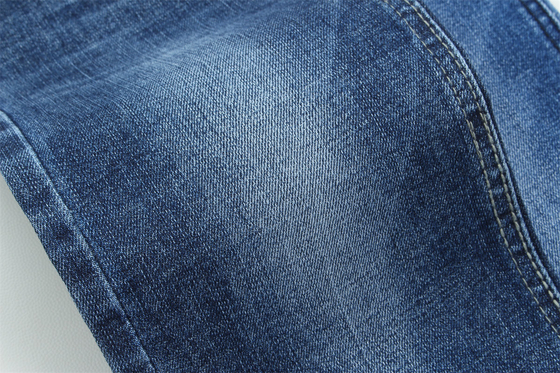 Crosshatch Slub High Stretch Cotton Polyester Spandex Denim Fabric For Men Jeans
