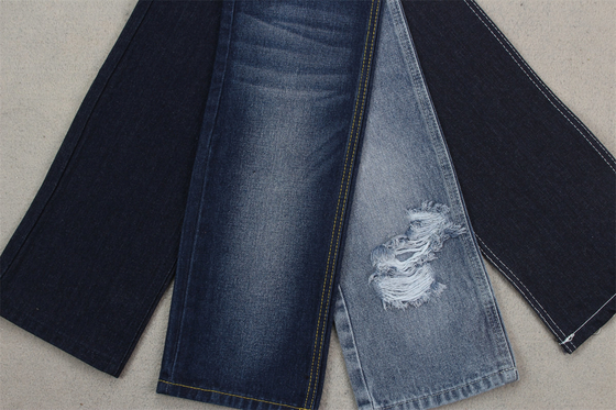 12.5 Once 190 cm 100% Cotton Super Indigo Blue Denim Jeans Fabric