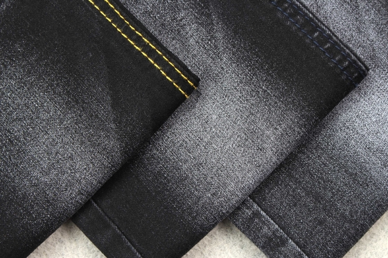 Tessuto nero puro 9OZ del denim della parte nera per la fabbricazione dei jeans
