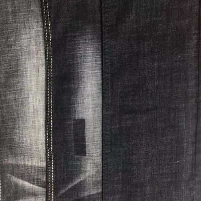 Prezzo buono Materiale nero del panno dei jeans del tessuto 10.5oz del denim del ringrosso di colore per gli uomini in linea