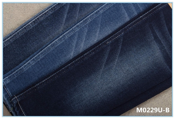 Tessuto eccellente dei jeans di Lycra del cotone di tocco morbido blu scuro
