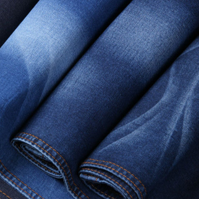 Poliestere di bambù 2% Lycra del cotone 27% del tessuto 71% del denim del raso