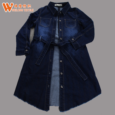8,5 +Blue blu del tessuto del denim di allungamento del cotone di Oz + blu scuro Colourful stampato floreale