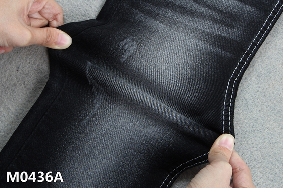 Elastam nero 10,4 di colore 2% del tessuto del denim di OZ alto 3/1 di saia della mano destra
