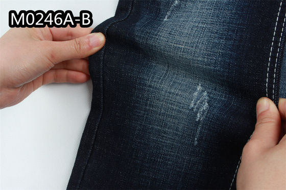 Prezzo buono il tessuto del denim dell'elastam del cotone 9.1Oz di 150cm per i jeans veste la tintura del legame del ringrosso del Crosshatch dell'abbigliamento di stoffa per camice in linea