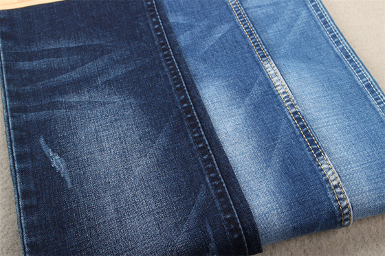 Tessuto denim spandex in cotone e poliestere da 10,6 once, larghezza totale 160 cm
