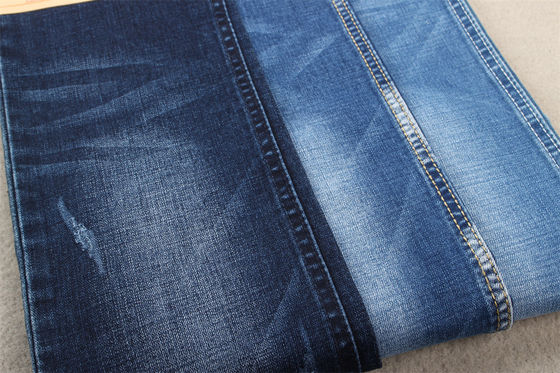 Prezzo buono Tessuto denim spandex in cotone e poliestere da 10,6 once, larghezza totale 160 cm in linea
