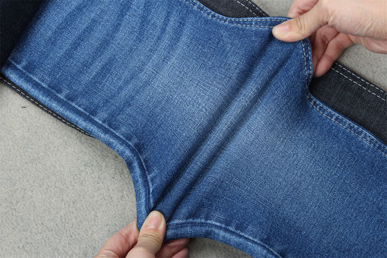 Prezzo buono Tessuto denim da 10 once con tessuto elasticizzato in materiale jeans nero a tratteggio incrociato in linea