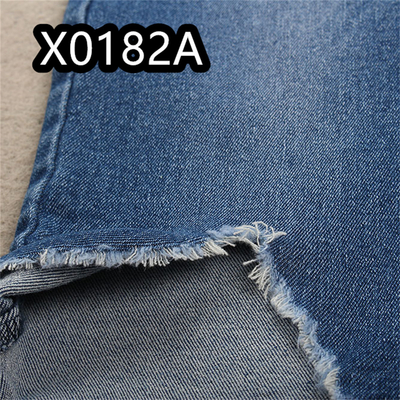 Tessuto denim spandex in cotone poliestere 10 once TR tonalità blu scuro