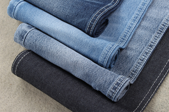 2/1 Mano destra 100 tessuto di cotone denim per camicia 7.5 oz blu scuro 180cm di larghezza