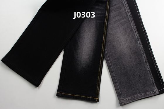 Prezzo buono Grosso 11 Oz Super Stretch Tessuto nero di denim per jeans in linea