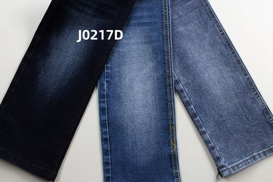Prezzo buono 11.5 oz High Stretch Crosshatch Slub Denim Jeans tessuto in linea