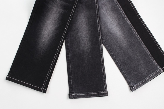 Vendita a caldo 10 oz di stoffa di stoffa di denim nera per jeans.