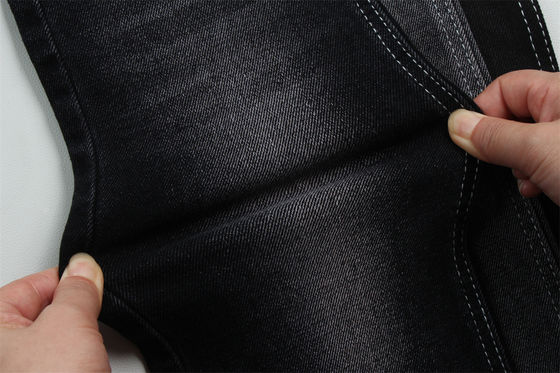 Prezzo buono 11 oz Tissu di denim a bassa estensione per l'uomo Indossare jeans nero sul retro Prezzo competitivo da Weilong Textile in linea