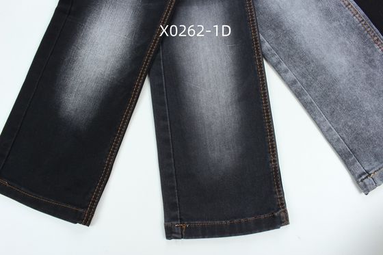 Prezzo buono 9.6 Oz Nero Stretch alto satinato tessuto denim per jeans in linea