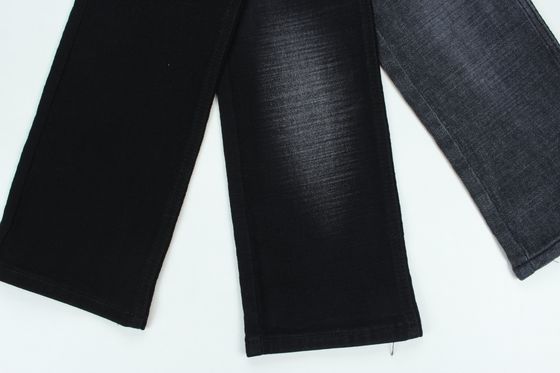 Prezzo buono 11.2 oz nero e nero sul retro crosshatch tessuto di denim in linea