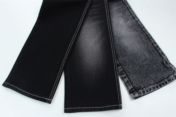 Prezzo buono 190cm 13oz nero nero cotone poliestere rigido tessuto denim per jeans in linea