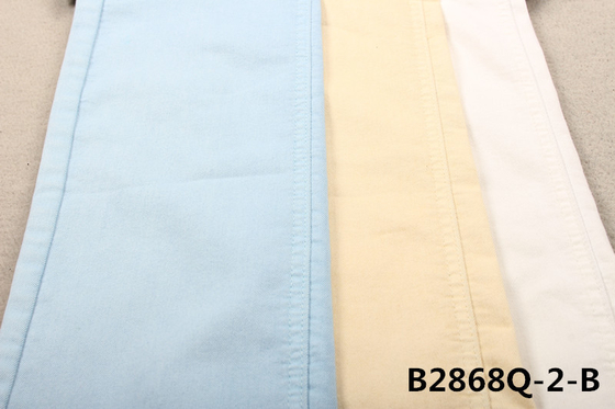 7.6OZ PFD cotone poliestere spandex tessuto bianco denim per donne jeans