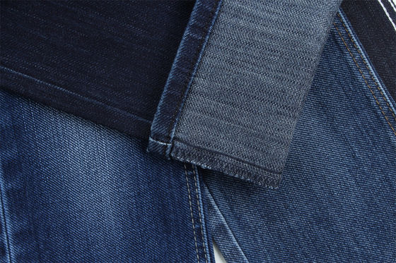 Sanforizing tessuto speciale di cotone poliestere spandex slub stretch denim tessuto