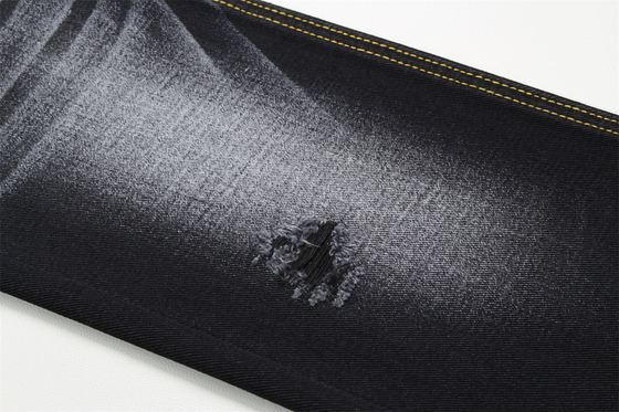 10.5oz nero stoffa denim rigida 100% cotone nero e nero retro per lo stile jeans ragazzo stile amico leggero palmo di mano donne