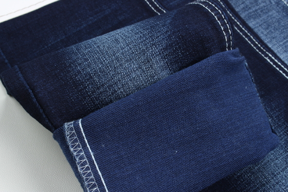 11 Oz Tessuto di denim a strato crocifisso 3/1 Tessitura blu scuro