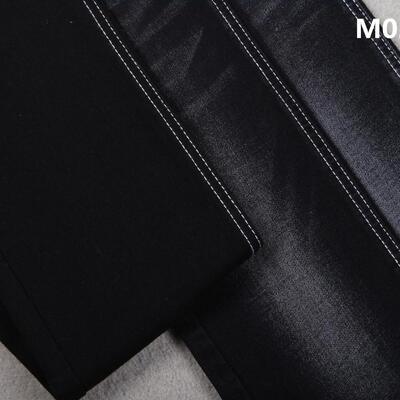 Prezzo buono Tessuto di jeans in denim stretch di cotone slub nero jet da 10,5 oz in linea