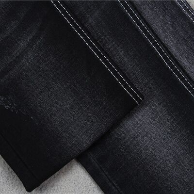 Prezzo buono Jeans skinny in denim nero scuro elasticizzato 10 oz di alta qualità in linea