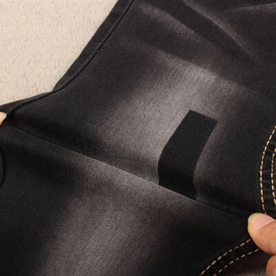 Prezzo buono Sulfuro di alta estensione colore nero donna jeans tessuti denim fornitura con prezzi di fabbrica a 9,5OZ in linea