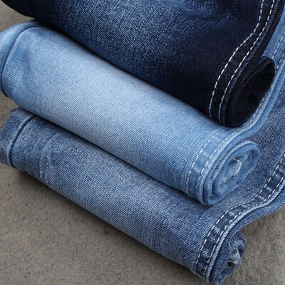 Prezzo buono 10oz jeans denim tessuto 71% cotone 27% poliestere 2% spandex power stretch prezzo basso in linea