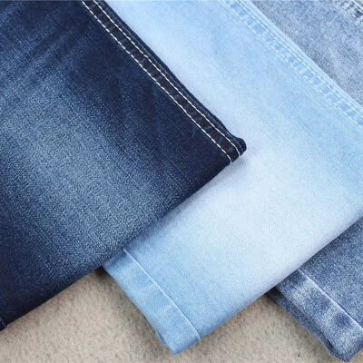 Prezzo buono 8.3 oz Tessuto di jeans in denim indaco leggero Cotone Poliestere Spandex Power Stretch in linea