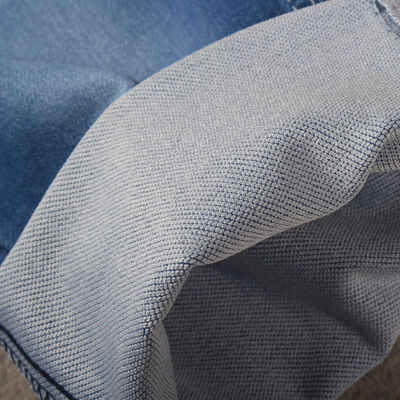 Prezzo buono Tessuto Denim a Maglia Imitazione a Doppio Strato con Tessitura Speciale di Alta Qualità per Produttori di Jeans in linea