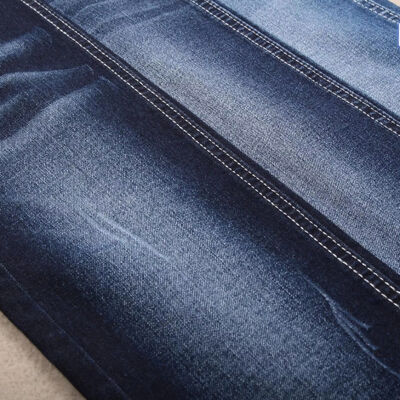 Prezzo buono Fabbrica di tessuti di denim cotone jeans elastico tessuto per donne in linea