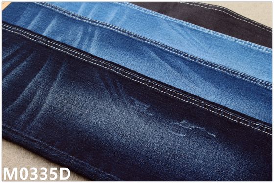 Prezzo buono riciclaggio elastico di tatto della mano di Jean Material For Lady Soft dell'indaco scuro amichevole da 9,5 once Eco in linea