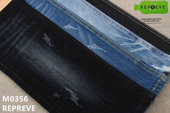 Prezzo buono Un materiale elastico di 11 di Repreve riciclato Oz jeans del ringrosso per il tessuto dei jeans del cotone dell'uomo in linea
