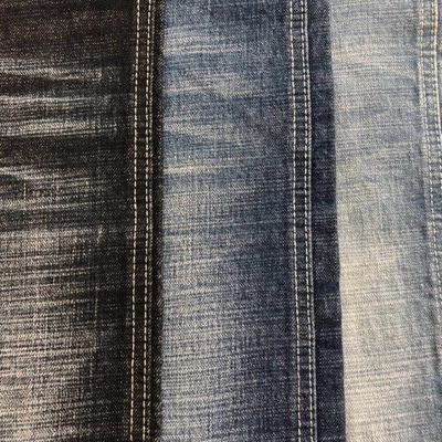 tessuto del denim del Crosshatch di allungamento del ringrosso della saia dell'elastam del cotone 1% di 12.6oz 99% per l'uomo dei jeans