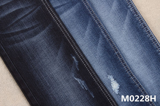 Prezzo buono Tessuto 1,5% del denim del Crosshatch di allungamento del rayon del cotone del ringrosso dell'elastam 11oz per Jean in linea