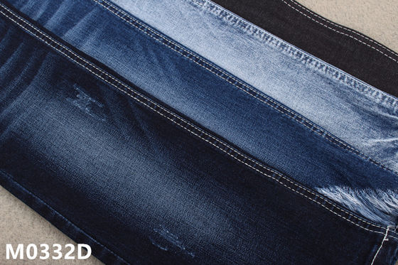Tessuto organico 10,5 del denim di allungamento del cotone blu scuro leggero di Oz per gli indumenti degli uomini