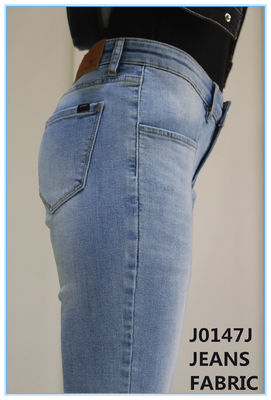 10 oz 2% High Stretch Denim Fabric Slub Blu scuro 3/1 Manica destra Twill Weave