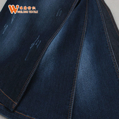Prezzo buono Le blue jeans del nero di 77% C 21% la P 2% la S 9oz mescolano il tessuto del denim del poliestere del cotone in linea