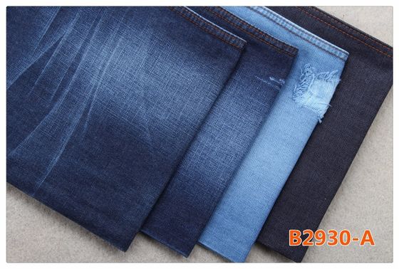 Prezzo buono 11oz che mercerizzano Crosshatch i jeans organici dell'estate del tessuto del denim del cotone ansimano il materiale in linea