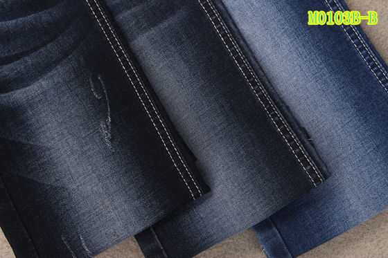 Prezzo buono L'alta falsificazione di allungamento di 9 Oz tricotta l'elastam del poliestere 3 del cotone 24 del tessuto 71 della saia del denim in linea