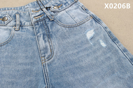 Tessuto organico del denim del cotone di 100% nessun di tessuto blu scuro della mano sinistra dell'elastam 3/1