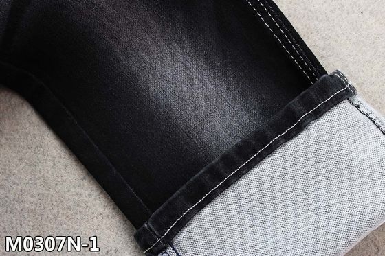 Prezzo buono la falsificazione 9.5oz tricotta l'allungamento nero di doppi strati dello zolfo del tessuto del denim in linea