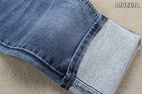 10 once 2 strati del denim del tessuto della saia con il blu di indaco dual core del filato