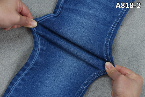 Prezzo buono 4/1 di blu molle del pareggiatore del tessuto del denim del raso + parte nera per i jeans dei bambini in linea