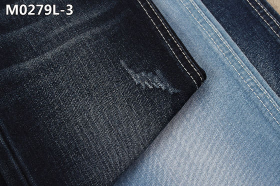 Prezzo buono l'indaco elastico Slubby del tessuto del denim degli uomini 11oz ha strutturato lo stile esile di materia prima dei jeans in linea